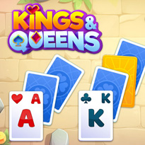 Gra Kings & Queens Solitaire TriPeaks