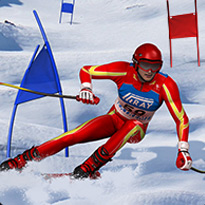 Slalom na nartach
